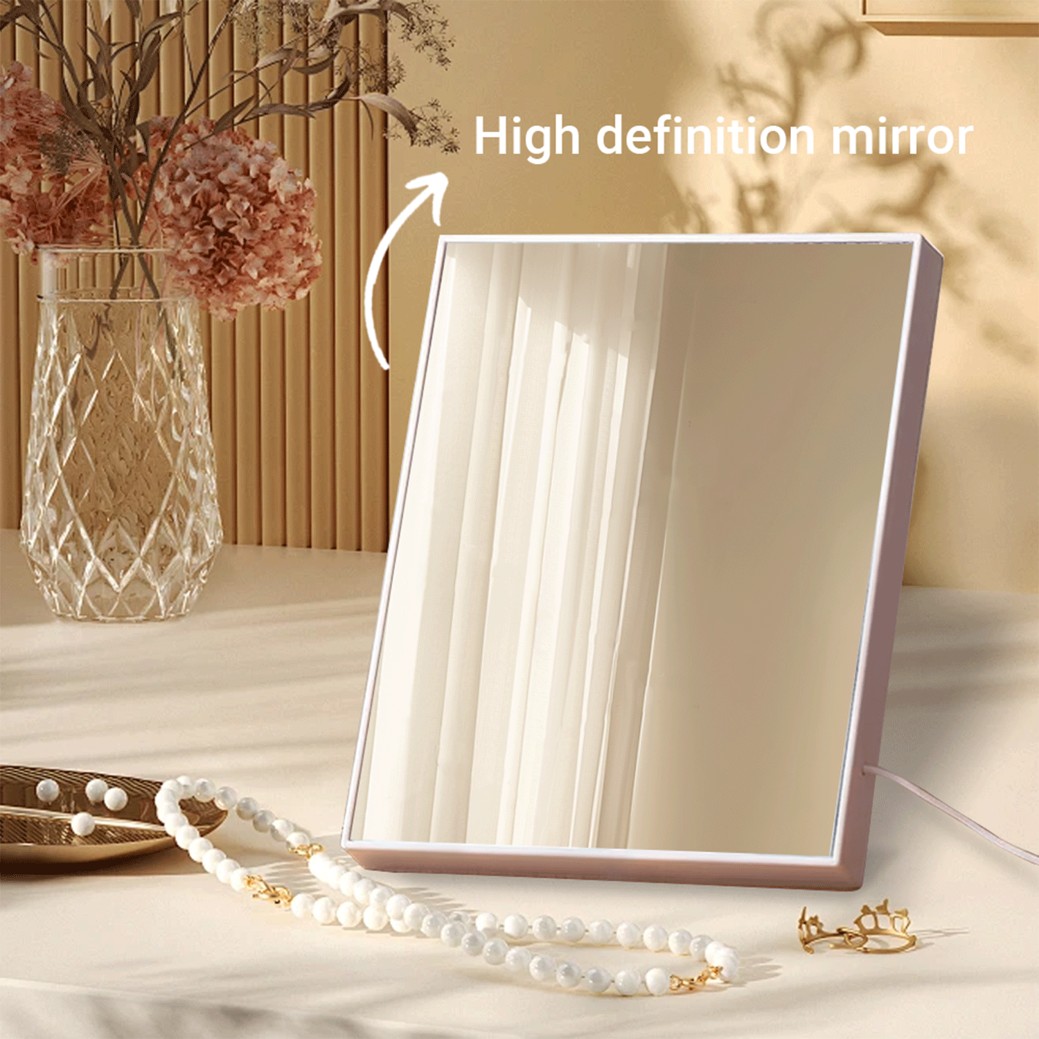 Custom LED Mirror Frame Lamp – Customize Name, Photos & Heartfelt Message