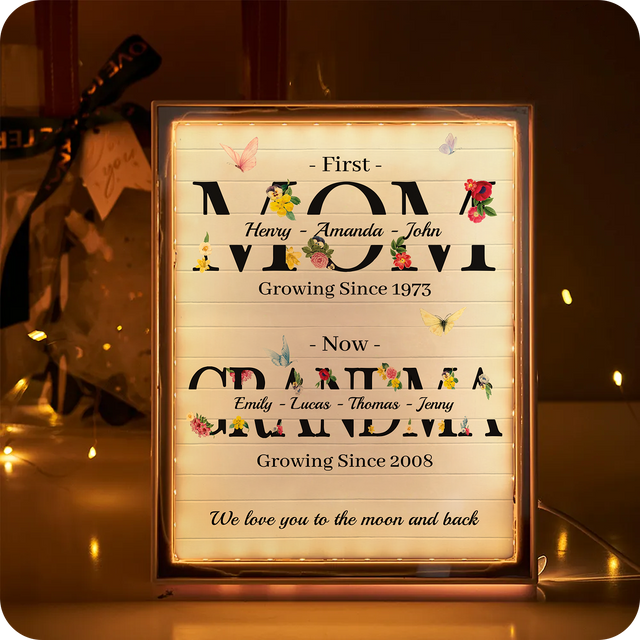 Custom LED Mirror Frame Lamp – First Mom Now Grandma