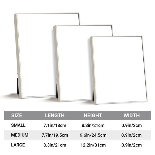 Personalized Vinyl Record with Photo, Lyrics & Song - LED Mirror Frame Lamp