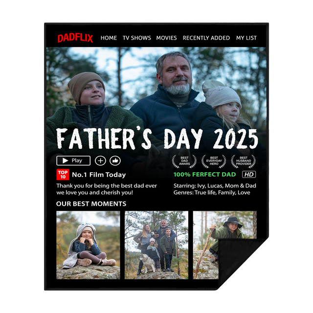 Dadflix Custom Picnic Blanket
