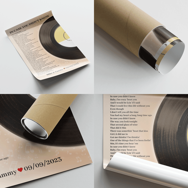 Personalized Favorite Song Lyrics, Sandy Framed Art Print