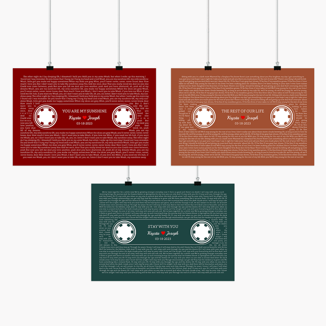 Forest Green Retro Cassette Tape Design, Personalized Song Lyrics Framed Art Print