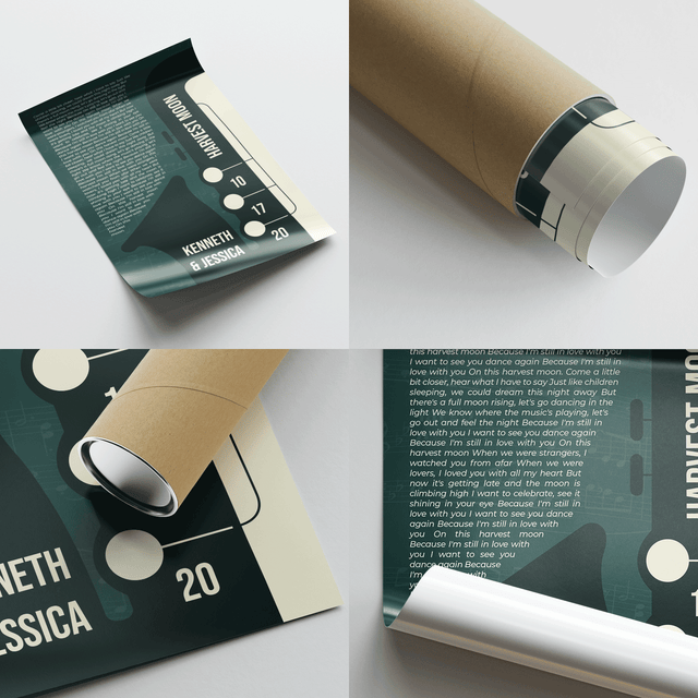 Custom Song Lyrics & Name, Vintage Green Saxophone Design Framed Art Print