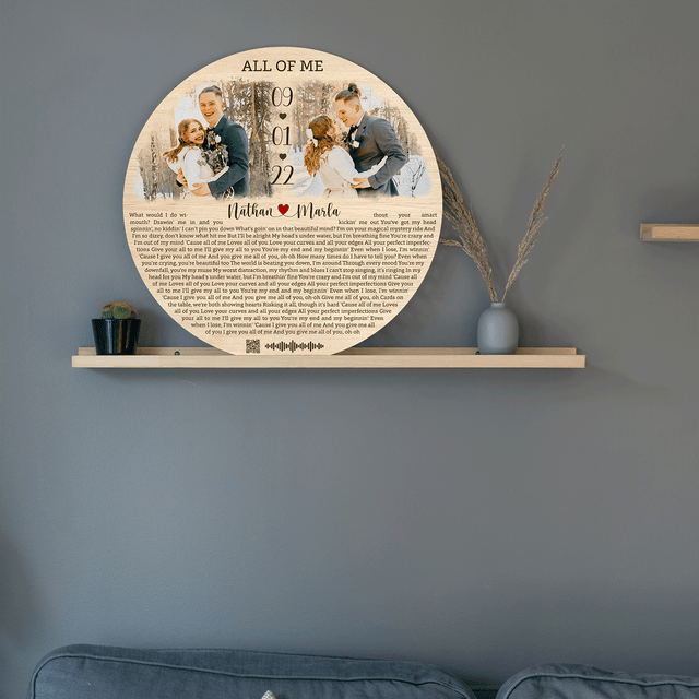 Custom Portrait From Photo, Lyrics Art, Spotify Scan Code
