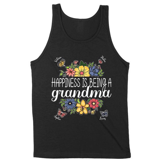 Personalized Floral Grandma Shirt