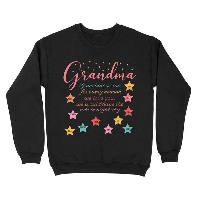 Custom Grandma Star Design Shirt