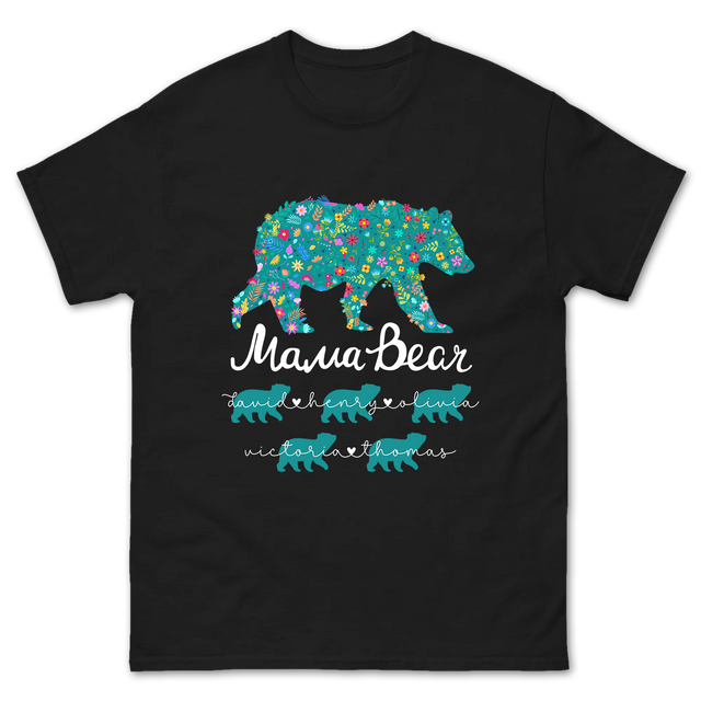 Personalized Mama Bear Custom Name Shirt