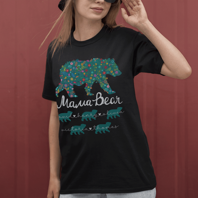 Personalized Mama Bear Custom Name Shirt