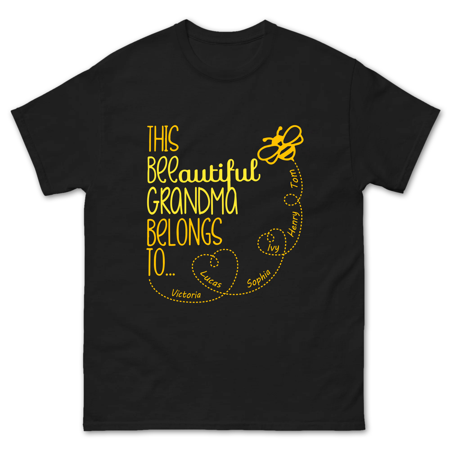Custom Grandma Bee Design Shirt