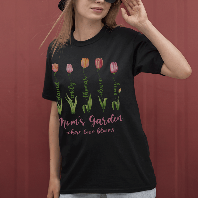 Personalized Mom's Garden Custom Name Shirt