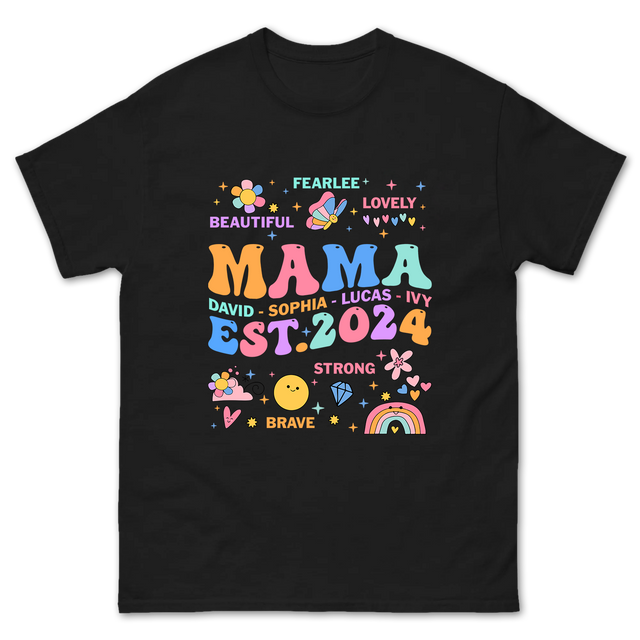 Personalized Mom Adjectives Shirt