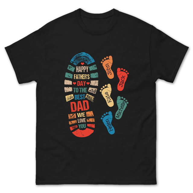 Personalized Father's Day to the Best Dad Shirt