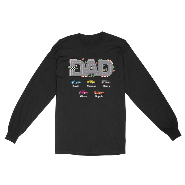 Personalized Racing Dad Car Design Shirt