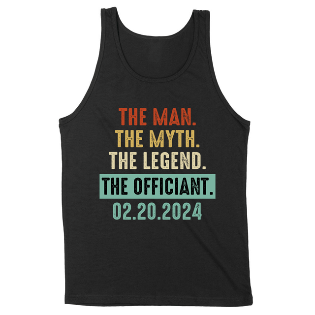 Custom The Man Myth Legend Officiant Shirt