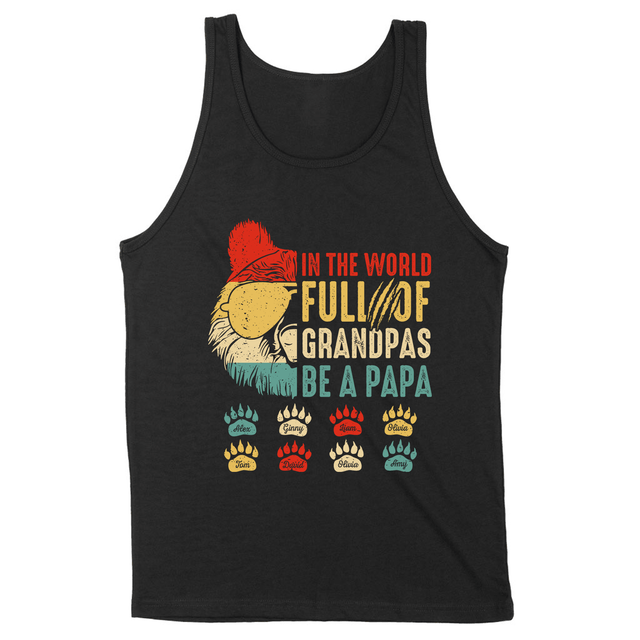 Personalized Papa Bear Design Shirt