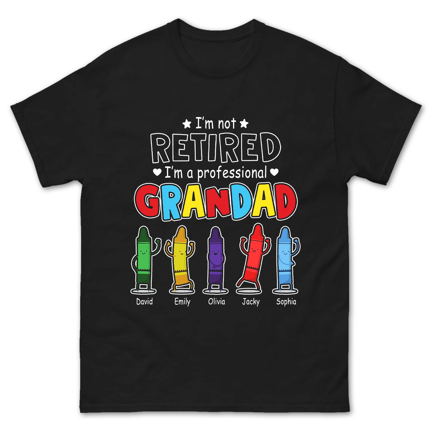 Personalized Professional Granddad Children Name Shirt