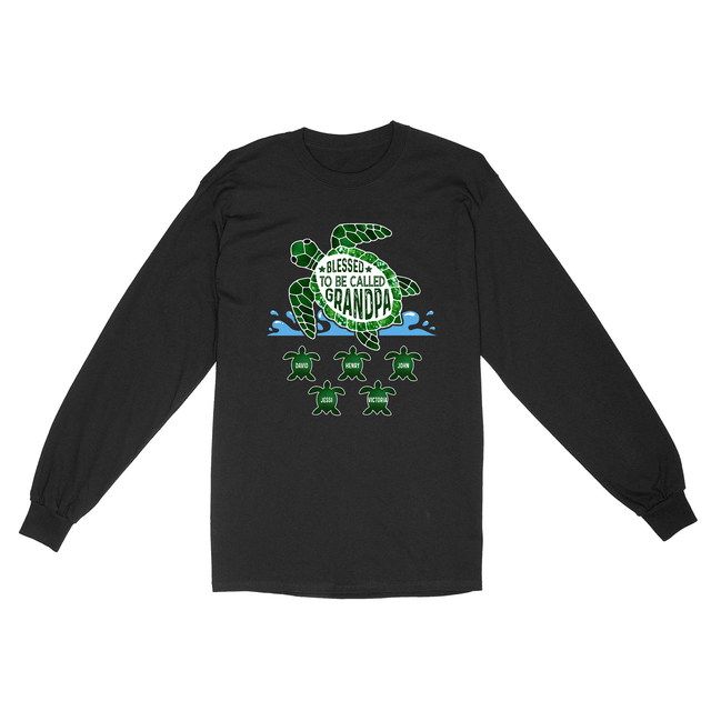 Personalized Grandpa Turtle Design Shirt