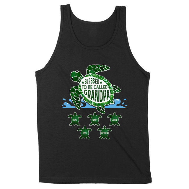 Personalized Grandpa Turtle Design Shirt