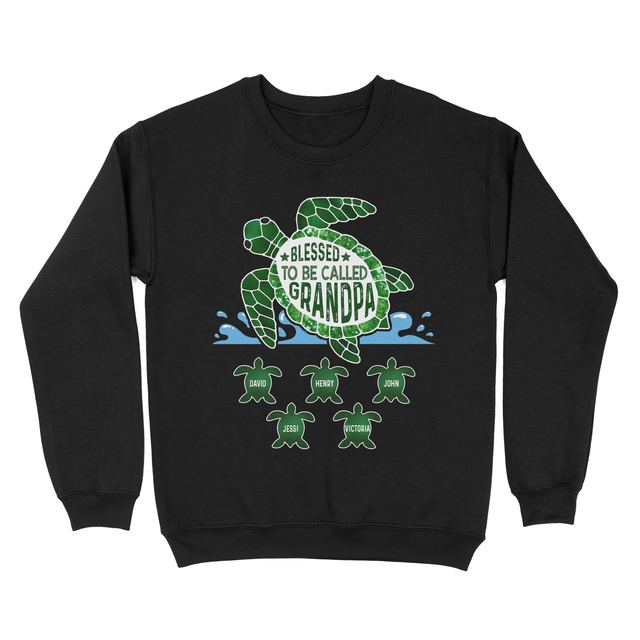 Personalized Grandpa Turtle Design Shirt