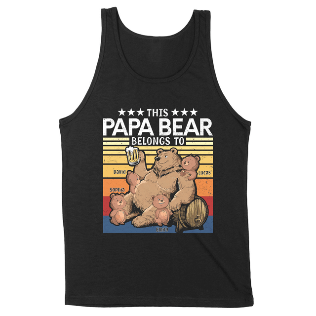 Custom Papa Bear and His Cubs Design Shirt