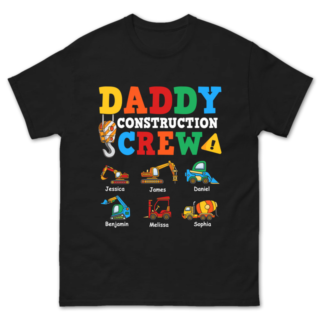 Custom Daddy Construction Crew Design Shirt