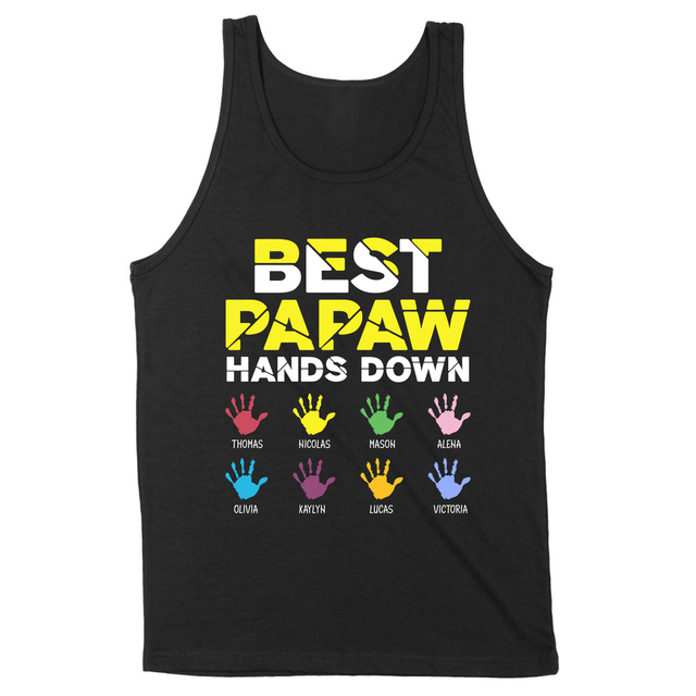 Custom Best Papaw Handprints Design Shirt