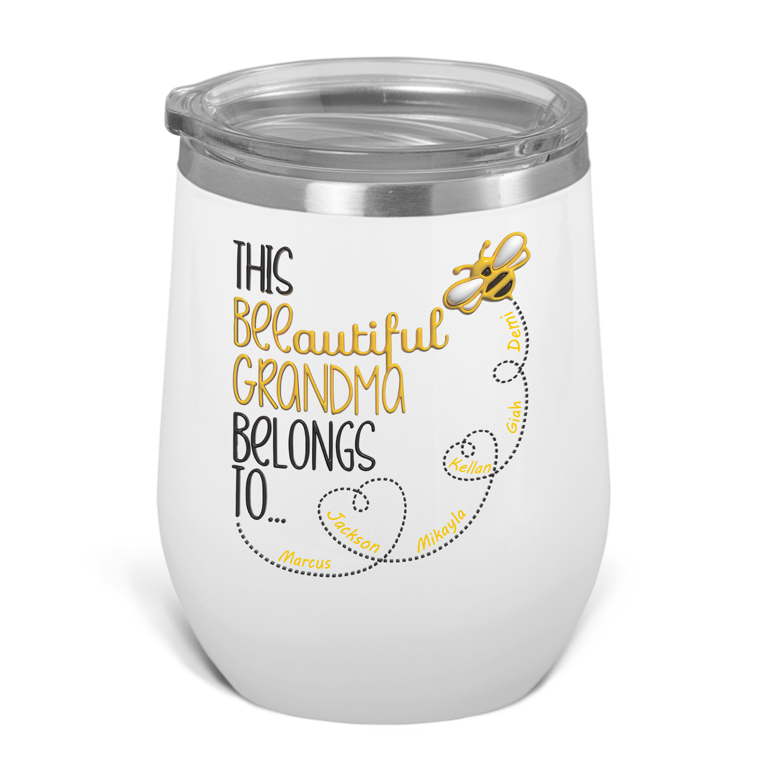 This BEEautiful Grandma Wine Tumbler