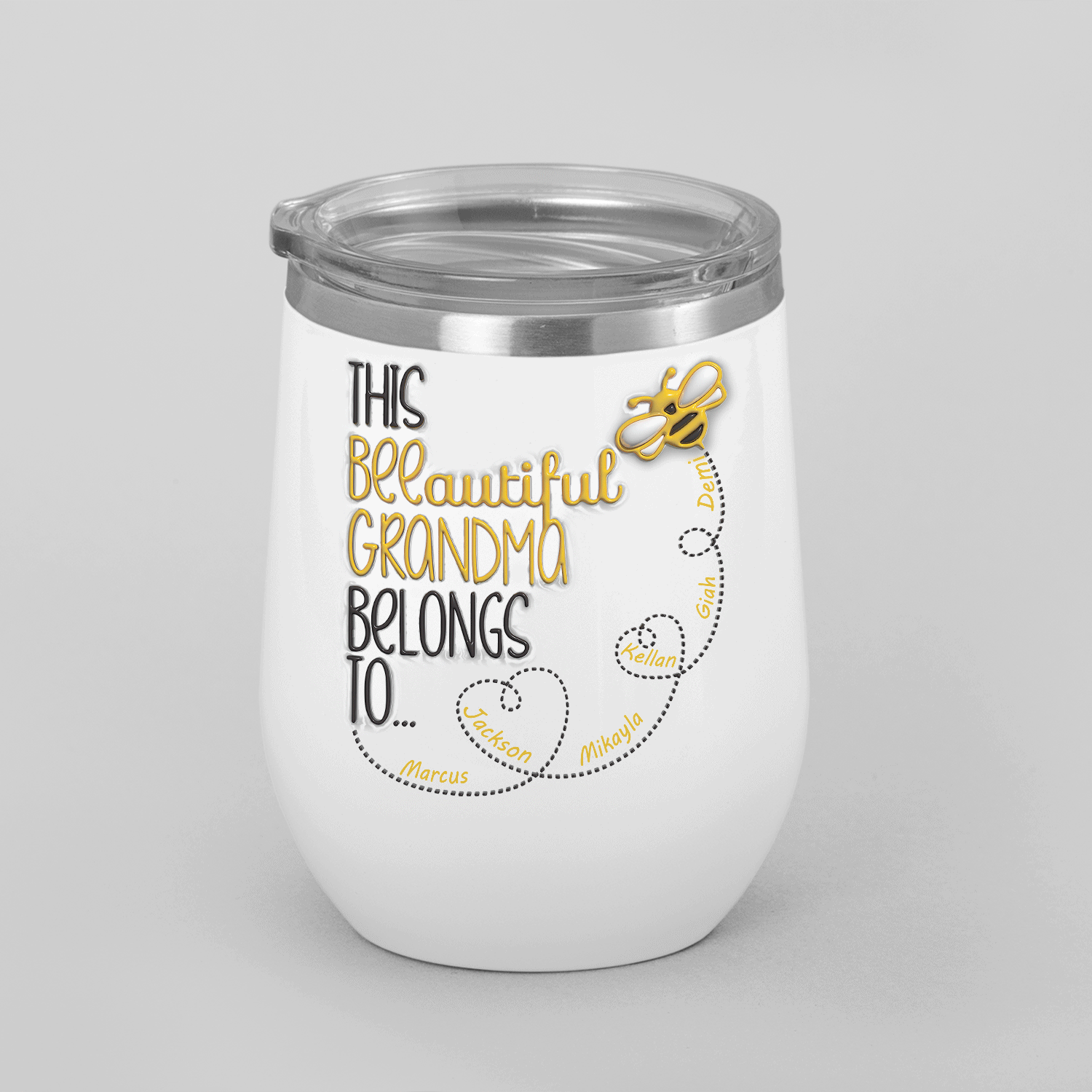 This BEEautiful Grandma Wine Tumbler