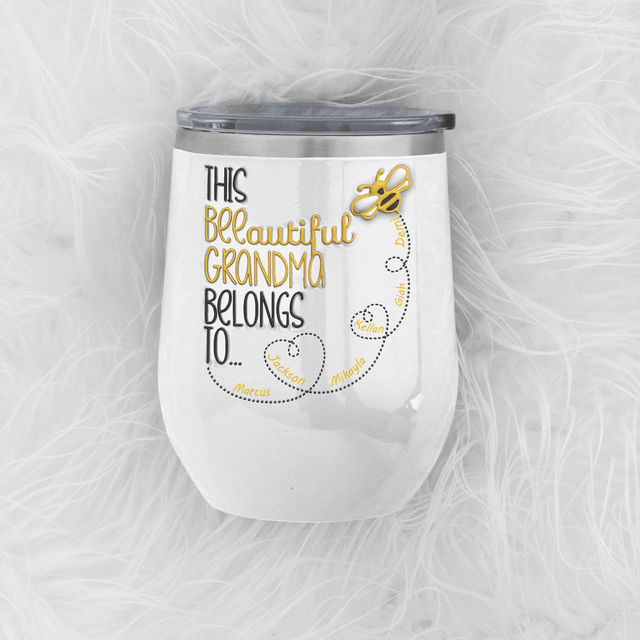 This BEEautiful Grandma Wine Tumbler