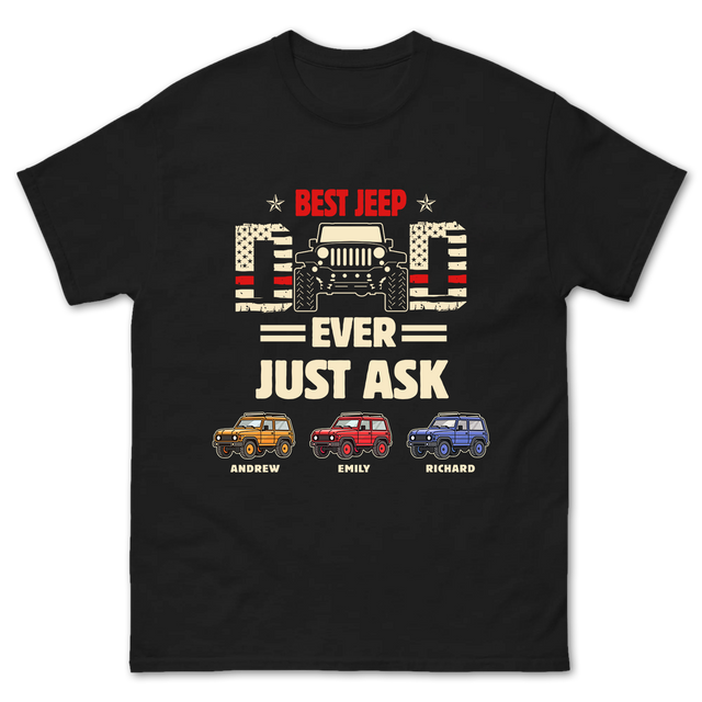 Custom Best Jeep Dad Ever Shirt