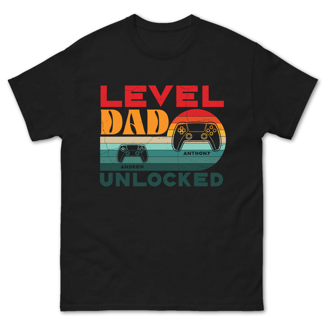 Dad Level Unlocked Shirt