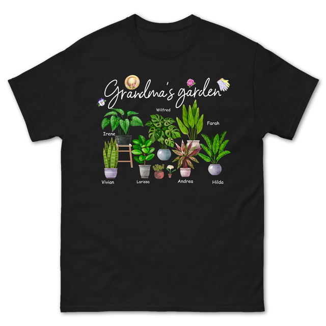 Personalized Grandma's Garden Custom Name Shirt