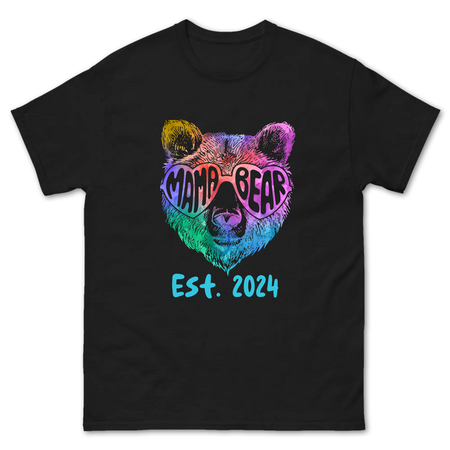 Personalized Neon Mama Bear Design Shirt