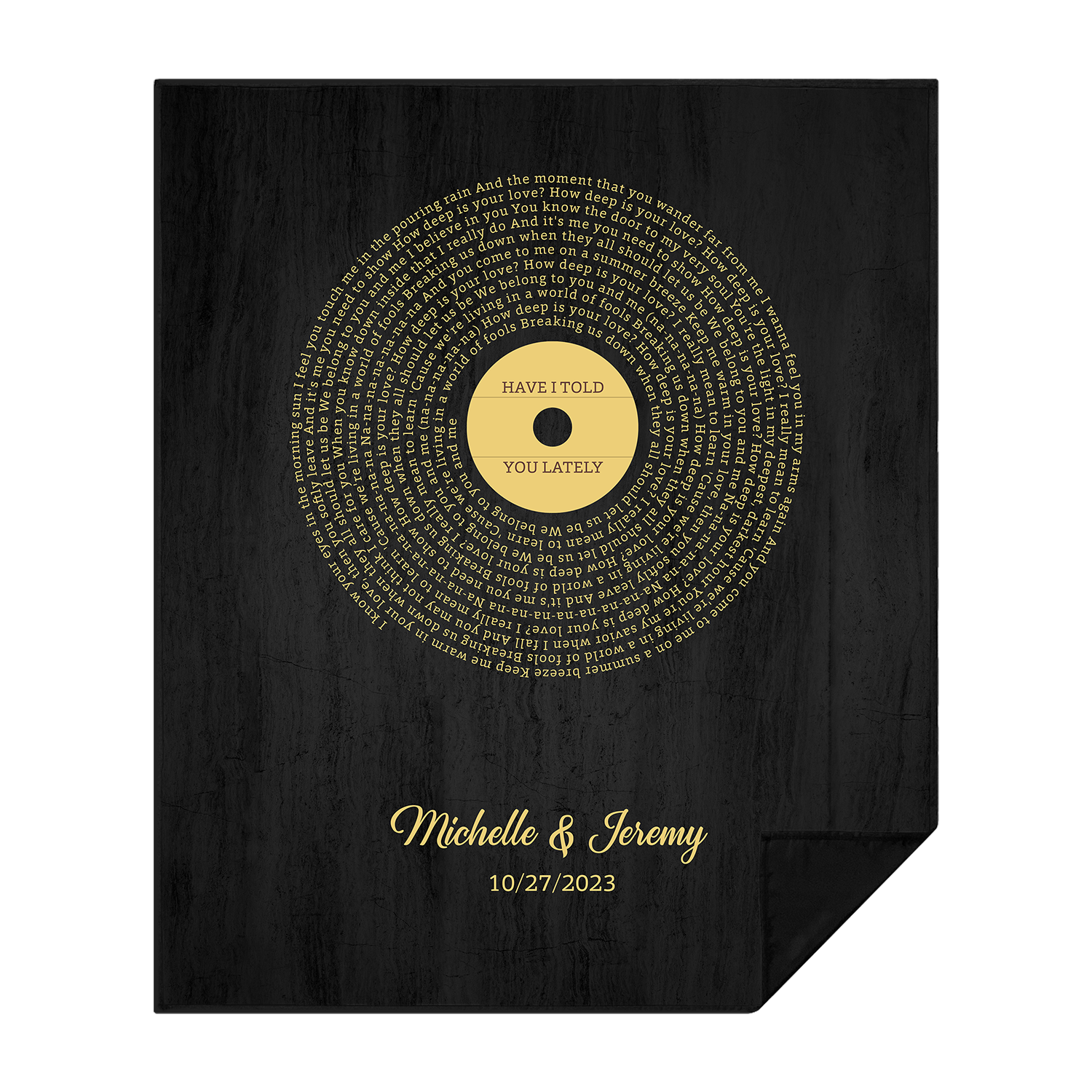 Custom Vinyl Record Picnic Blanket