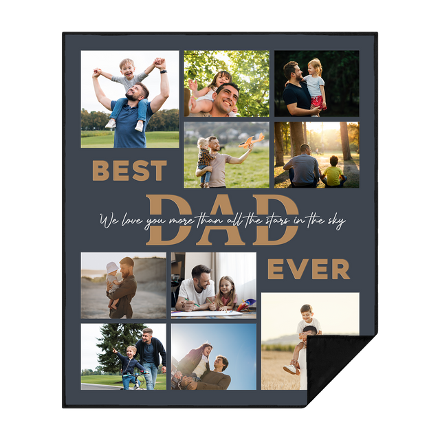 Best Dad Ever Personalized Picnic Blanket