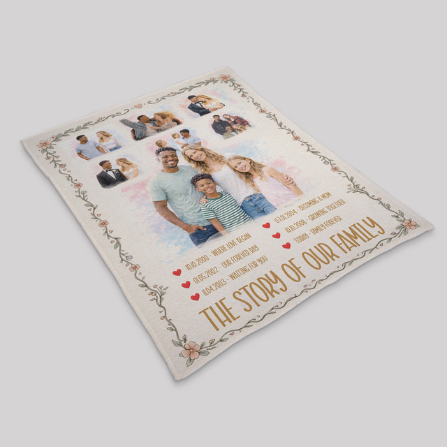 The Story of Our Family Blanket, Mother’s Day Gift for Mom Sale price
