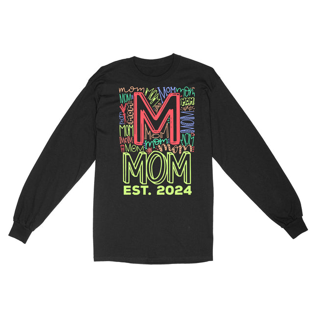 Personalized Mom Shirt Colorful Design