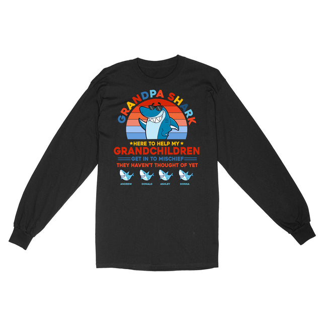 Personalized Grandpa Shark Shirt