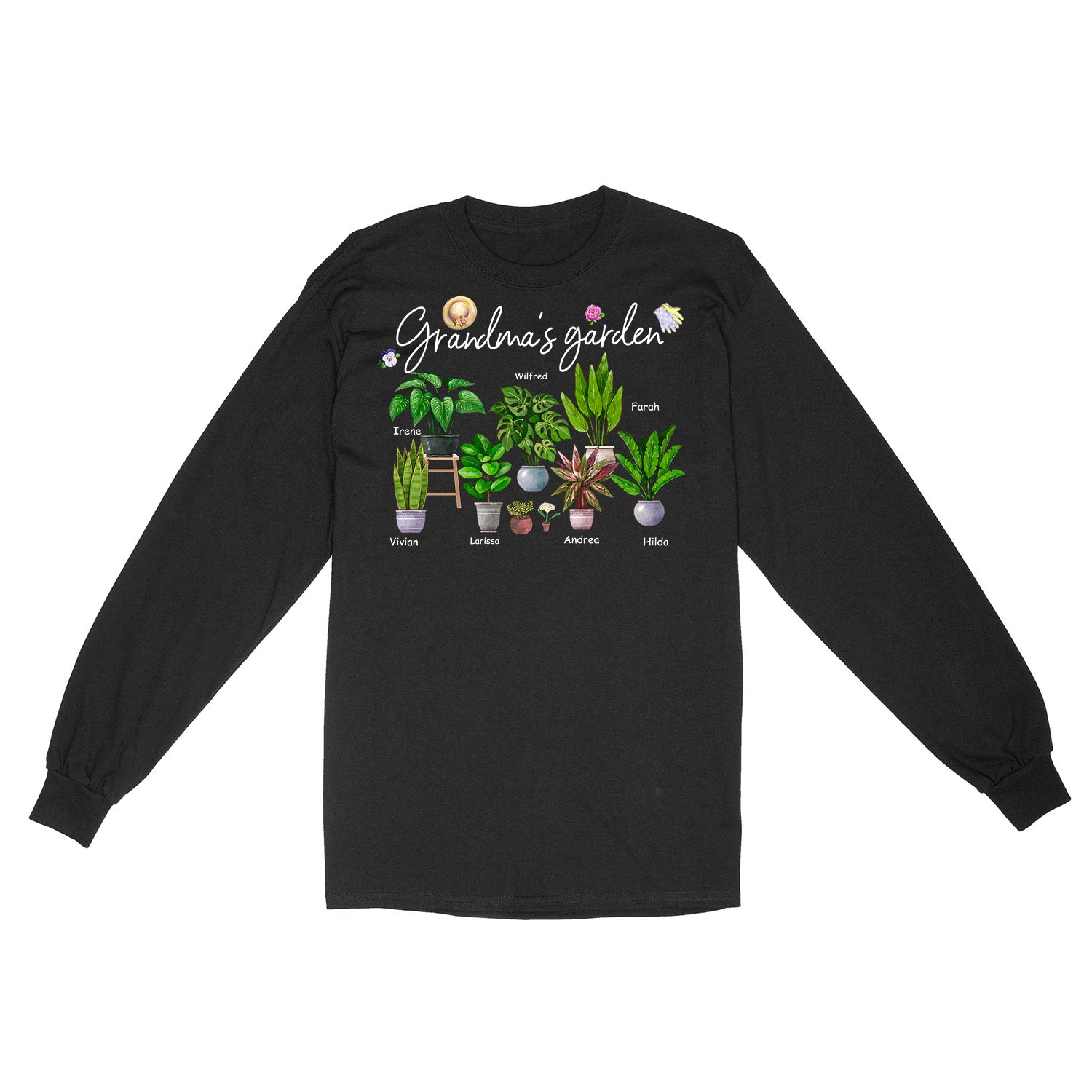 Personalized Grandma's Garden Custom Name Shirt