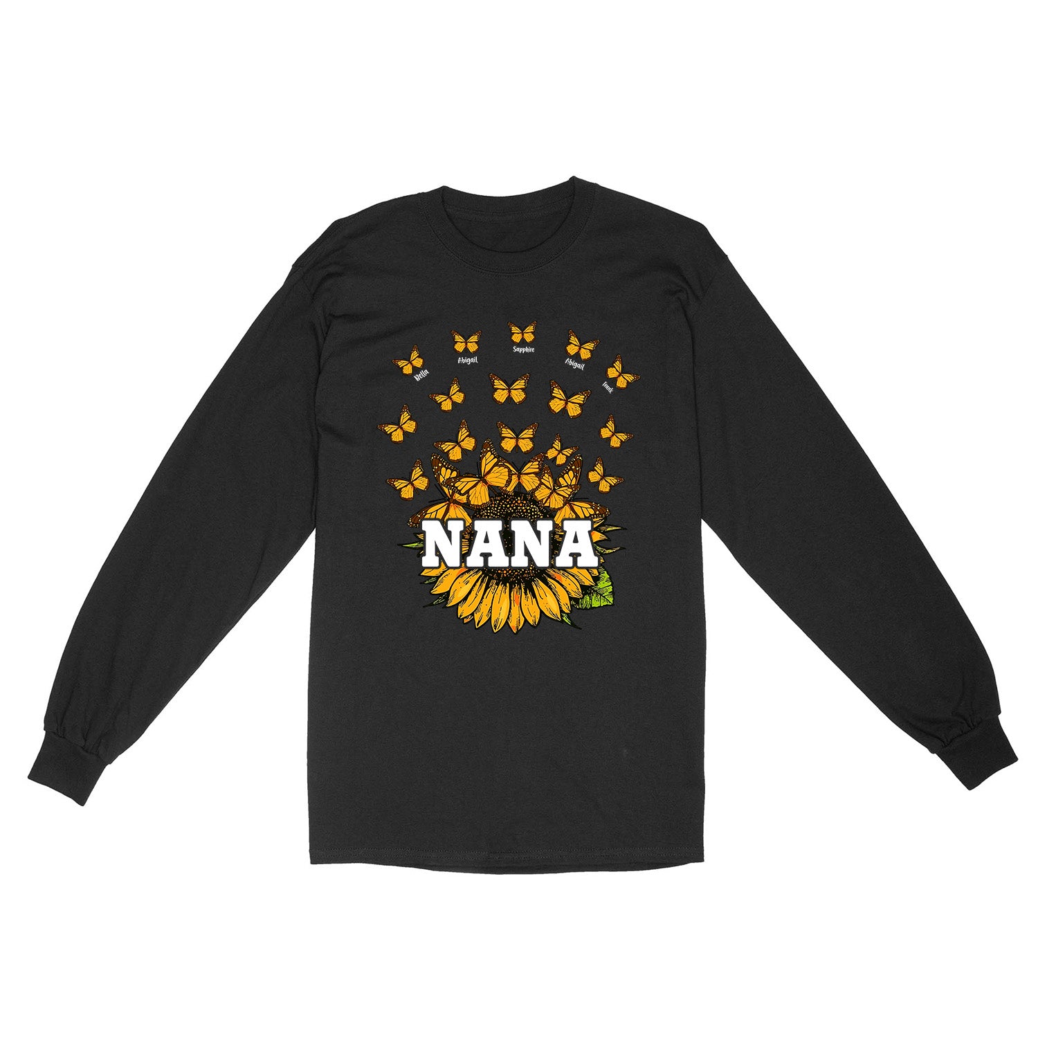 Nana Sunflower Butterfly Design Shirt