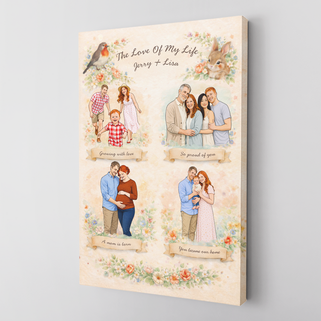 Personalized Mother’s Day Canvas Gift for Mom or Grandma