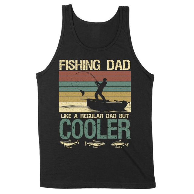 Personalized Fishing Dad Custom Children Name Shirt