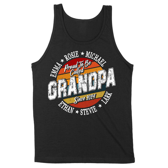 Custom Proud to be Called Grandpa Shirt