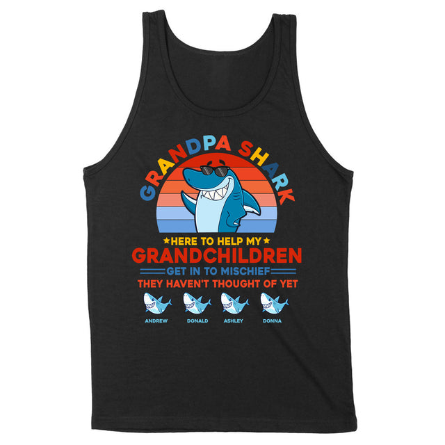 Personalized Grandpa Shark Shirt