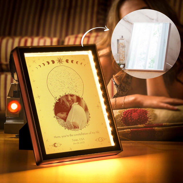 Custom Star Map For Mom - LED Mirror Framed Lamp