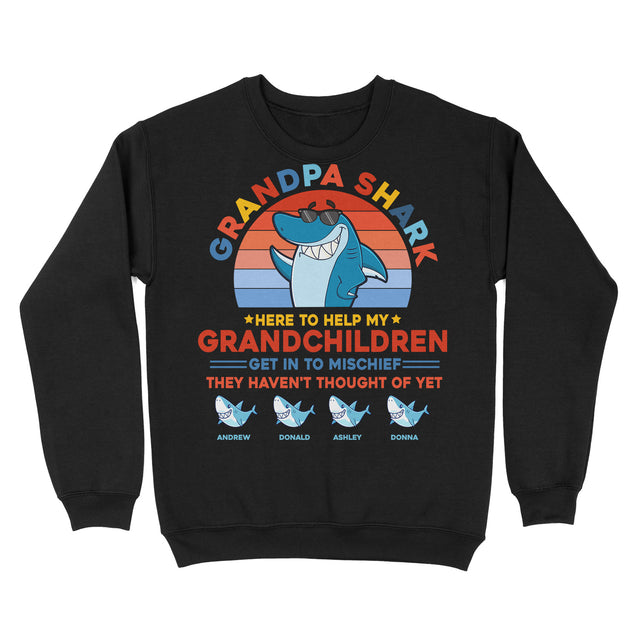 Personalized Grandpa Shark Shirt