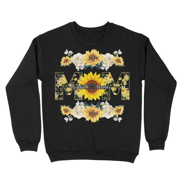 Personalized Sunflower Mom Design Shirt