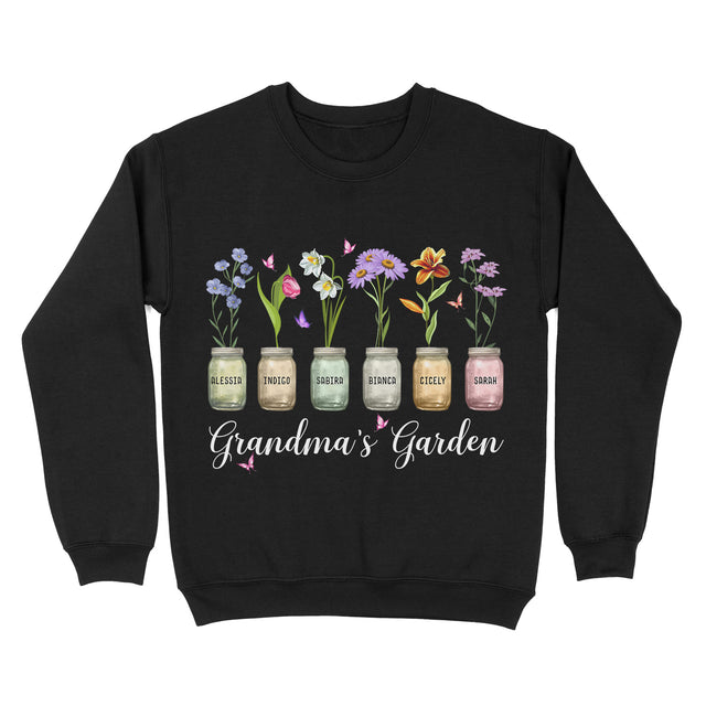Personalized Grandma's Garden Flower Pot Custom Shirt