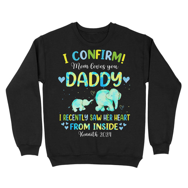 Personalized Father's Day Elephant Family Shirt