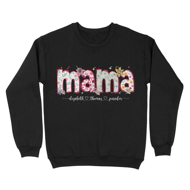 Personalized Floral Mama Design Shirt